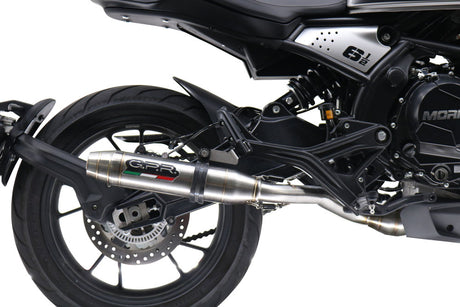 Moto Morini Seiemmezzo Scr 650 2022-2024 Exhaust GPR Mid-Line Deeptone Inox