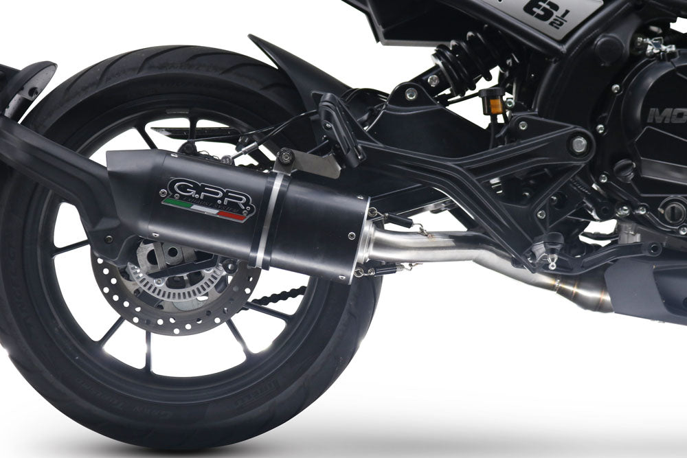 Moto Morini Seiemmezzo Str 650 2022-2024 Exhaust GPR Mid-Line Furore Evo4 Nero