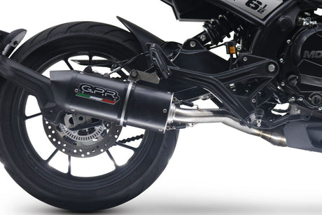 Moto Morini Seiemmezzo Str 650 2022-2024 Exhaust GPR Mid-Line Furore Evo4 Nero