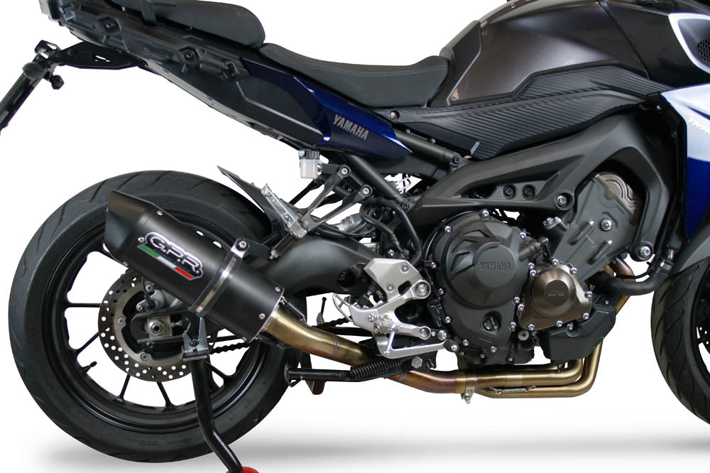 Yamaha Mt-09 Tracer 900 2015-2020 Exhaust GPR Full System Furore Nero