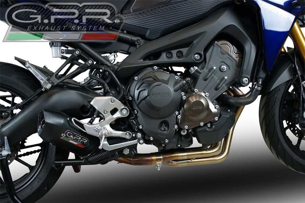 Yamaha Tracer 9 GT 2021-2024 Exhaust GPR Full System Furore Evo4 Nero
