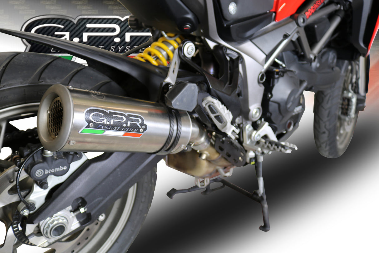 Ducati Multistrada 950 2017-2020 Exhaust GPR Slip-on M3 Titanium Natural