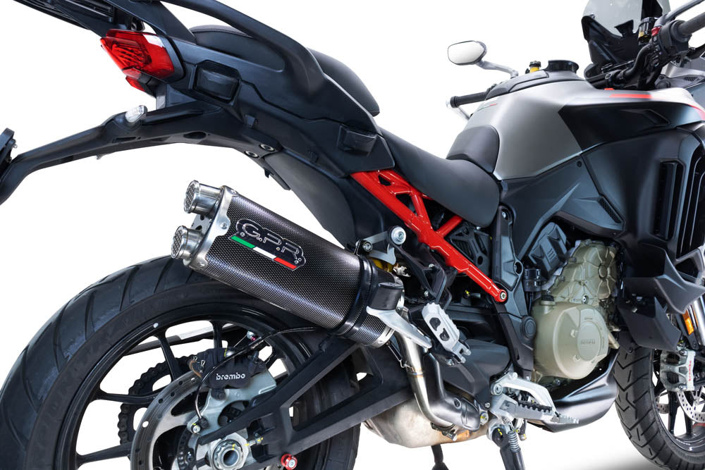Ducati Multistrada V4 Grand Tour 2024-2025 Exhaust GPR Slip-on Dual Poppy