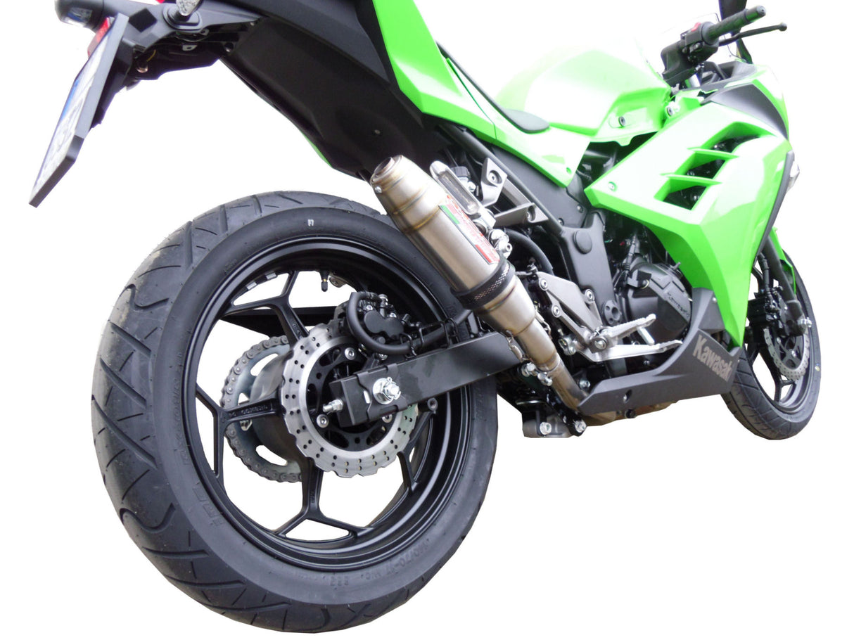 Kawasaki Ninja 300R 2012-2017  Exhaust GPR Full System Deeptone Inox