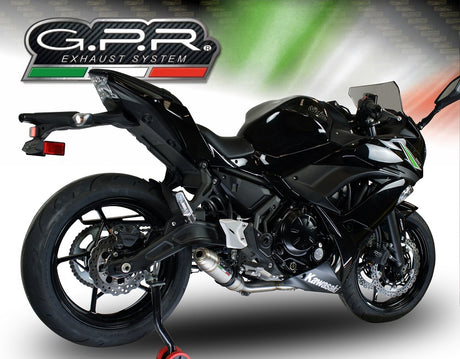 Kawasaki Ninja 650 2017-2020 Exhaust GPR Full System Deeptone Inox