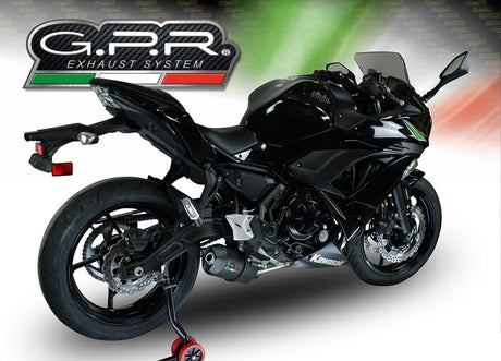 Kawasaki Ninja 650 2017-2020 Exhaust GPR Full System Furore Nero