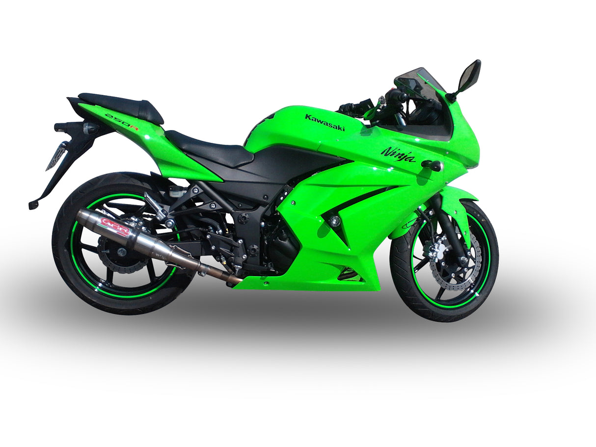 Kawasaki Ninja 250R 2007-2014 Exhaust GPR Slip-on Deeptone Inox