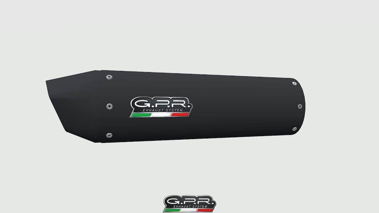 Kawasaki ZX10R 2006-2007 Exhaust GPR Double Bolt-on Furore Nero
