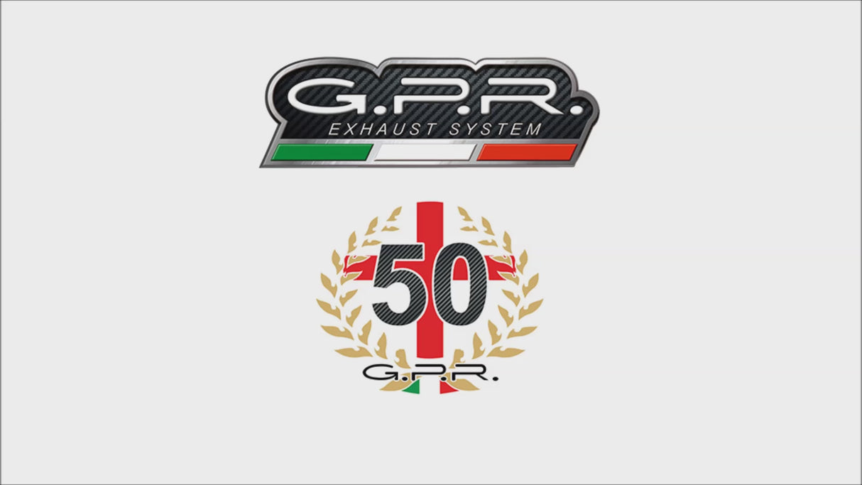 Aprilia Shiver 900 2017-2020 Exhaust GPR Double Slip-on M3 Poppy 