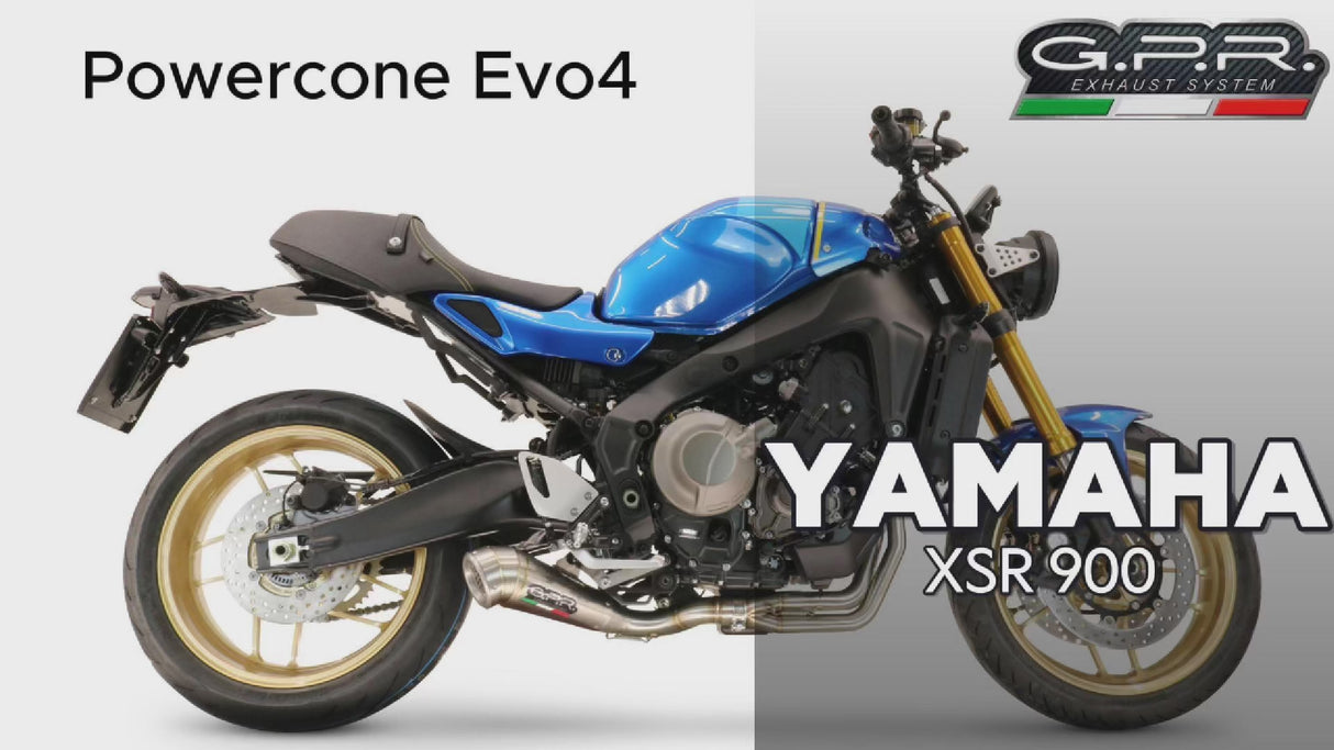 Yamaha XSR 900 2022-2025 Exhaust GPR Full System Powercone Evo