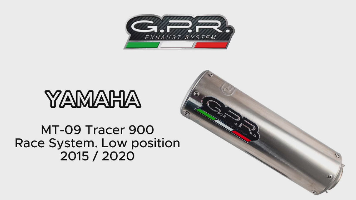 Yamaha Mt-09 Tracer 900 2015-2020 Exhaust GPR Full System M3 Inox