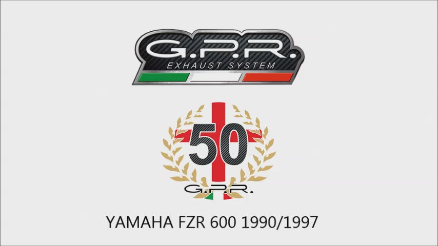Yamaha Fzr 600 1994-97 Exhaust GPR Slip-on Furore Nero