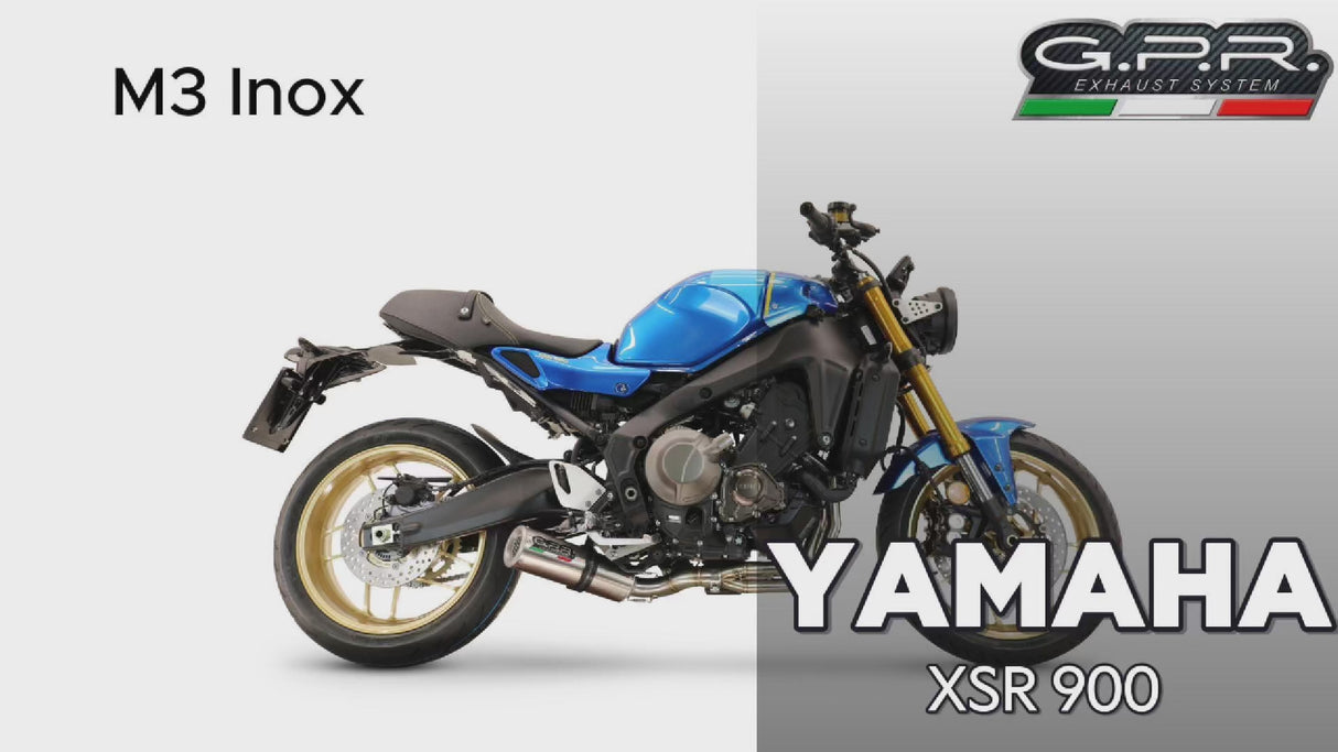 Yamaha XSR 900 2022-2025 Exhaust GPR Full System M3 Inox