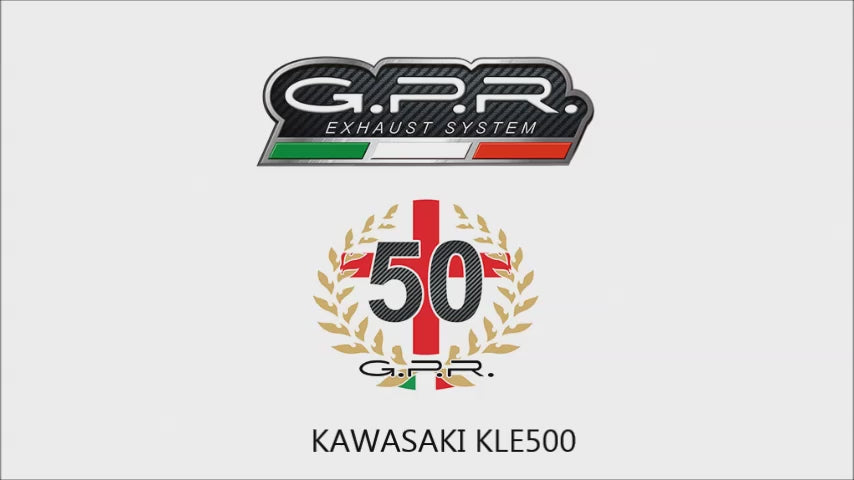 Kawasaki ZX6R 1995-1997 Exhaust GPR Bolt-on Inox Tondo