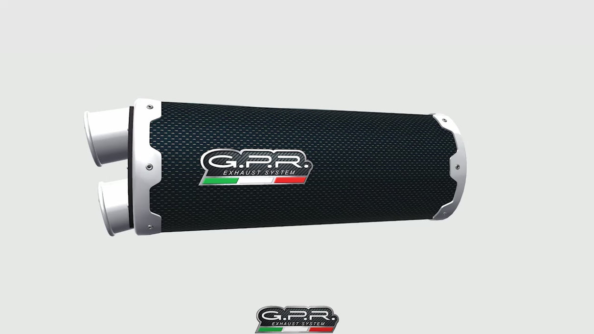 Bmw R1250GS 2021-2024 Exhaust GPR Slip-on Dual Poppy