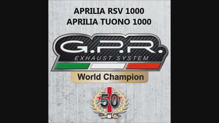 Aprilia Tuono R 1000 Factory 2006-2010 Exhaust GPR Double Slip-on Trioval