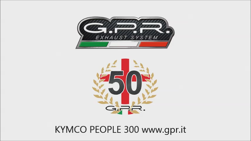 Kymco People 300 GTI 2010-2016 Exhaust GPR Slip-on Evo4 Road