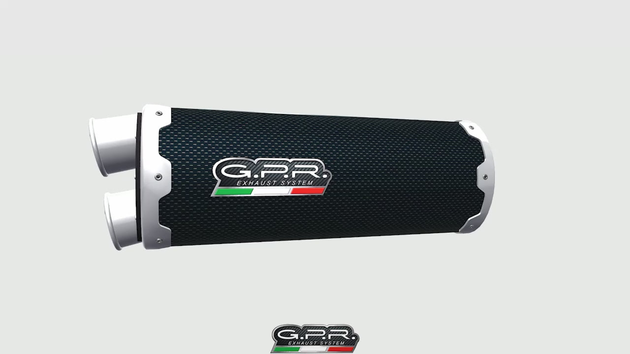 Honda CRF1000L Africa Twin 2015-2017  Exhaust GPR Slip-on Dual Poppy