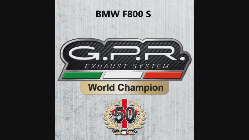Bmw F800GS Adventure 2016-2018 Exhaust GPR Slip-on Dual Inox