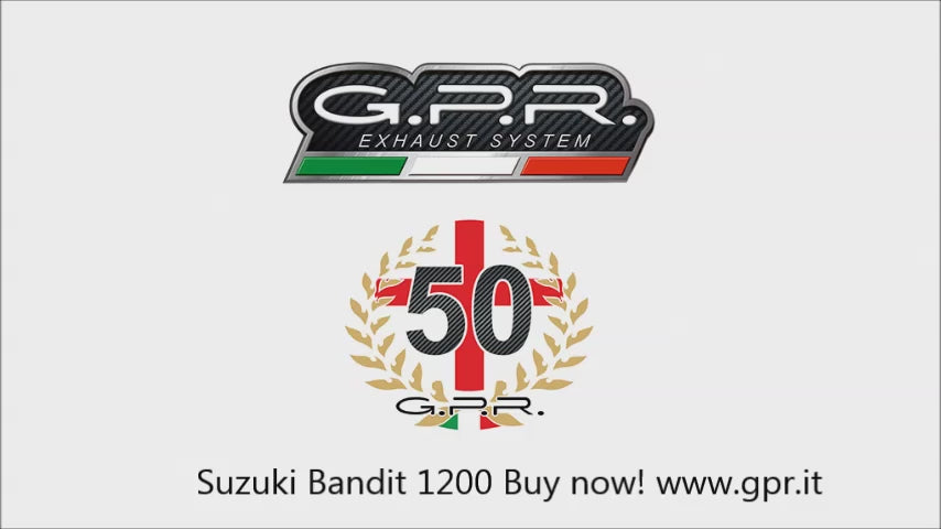 Suzuki GSXR 750 1992-95 Exhaust GPR Slip-on Furore Nero