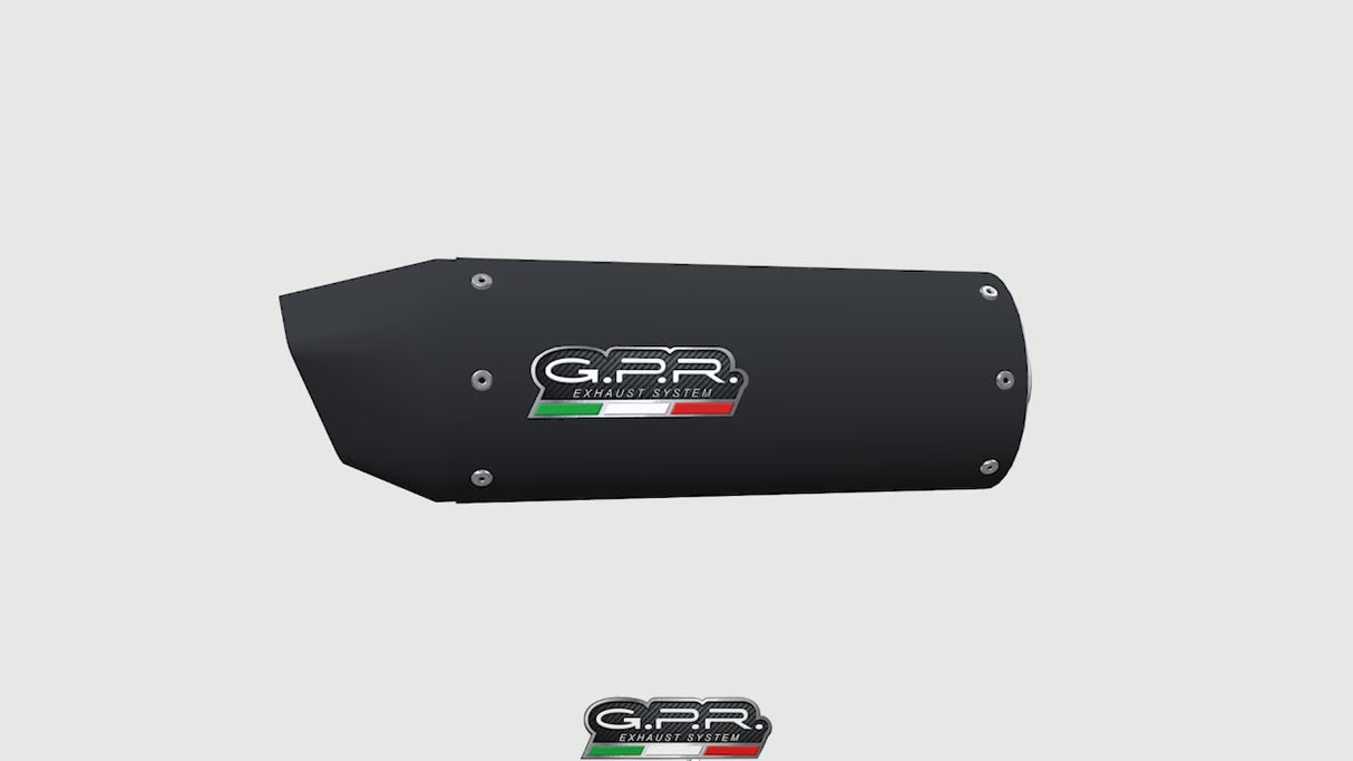 Honda CBR500R 2019-2022 Exhaust GPR Slip-on Furore Nero