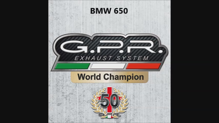 Bmw F650GS 2004-2007 Exhaust GPR Slip-on Trioval