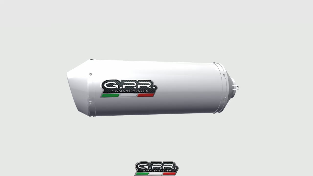 Kawasaki ZX9R - ZX900E 2000-2001 Exhaust GPR Slip-on Satinox 