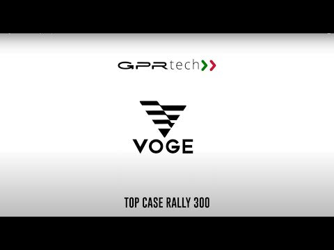 Voge 300 Rally 2025-2026 GPR Tech 35L Aluminum Top Case, Black with Mounting Plate - video 1