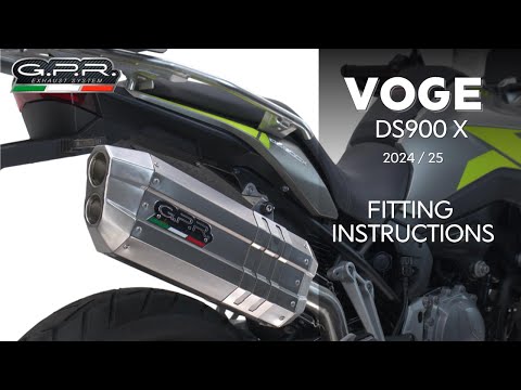 Voge 900DSX 2024-2025 Exhaust GPR Slip-on Furore-X Titanio - video 2