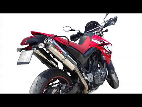Yamaha XT660X XT660XR 2004-2014 Exhaust GPR Double Slip-on Furore Nero