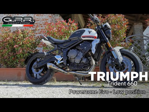 Triumph Trident 660 2025-2026 Exhaust GPR Full System Powercone Evo Low Level