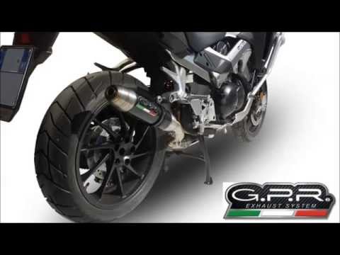 Honda Crossrunner 800 2015-2016 Exhaust GPR Slip-on M3 Inox - video 2