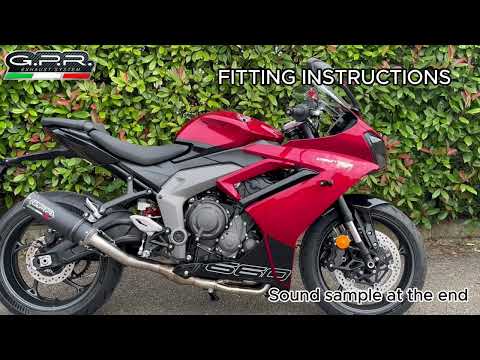 Triumph Daytona 660 2023-2025 Exhaust GPR Full System M3 Inox 