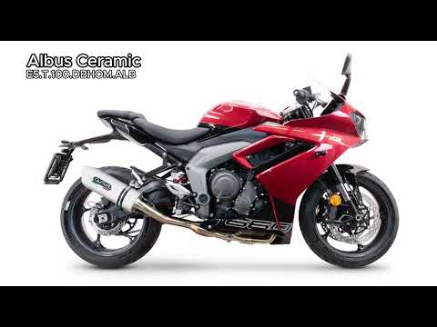Triumph Daytona 660 2023-2025 Exhaust GPR Full System Albus Ceramic