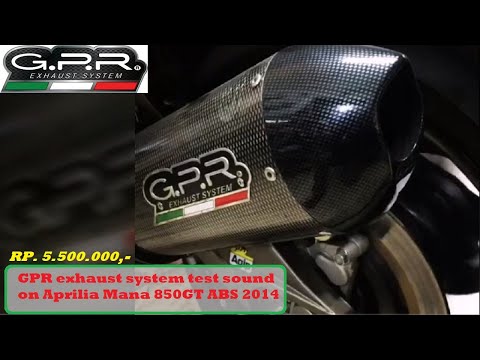 Aprilia Mana 850 GT 2007-2016 Exhaust GPR Mid-Line Furore-X Inox - video 1