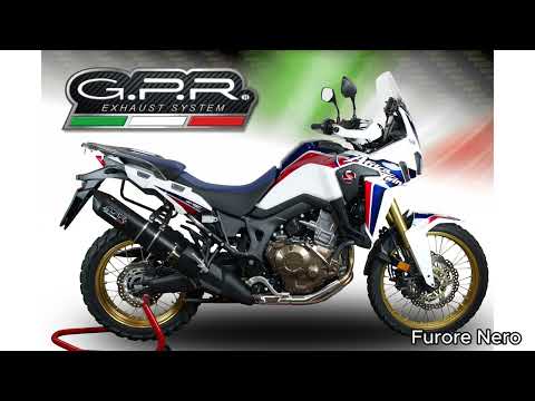 Honda CRF1000L Africa Twin 2018-2020 Exhaust GPR Slip-on Furore Evo4 Nero