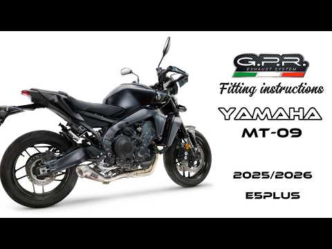 Yamaha Fj09 2025-2026 Exhaust GPR Full System Deeptone Inox - video 1