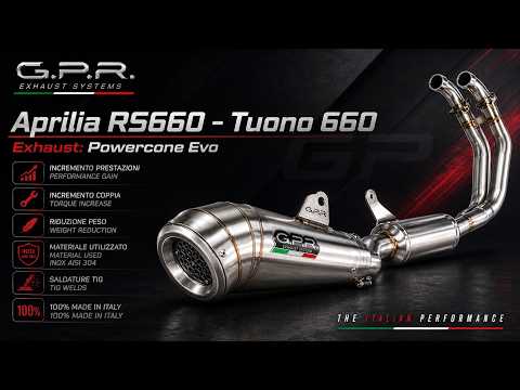Aprilia RS660 2025-2026 Exhaust GPR Full System Powercone Evo