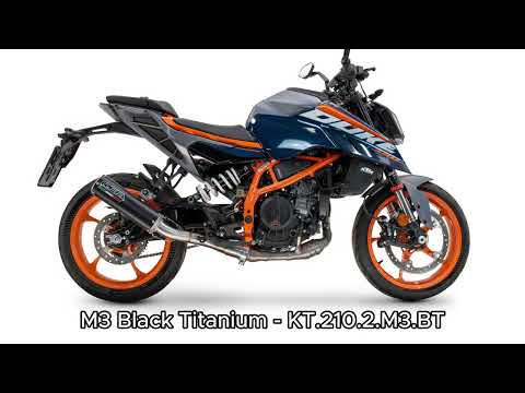 KTM 250 Duke 2024-2025 Exhaust GPR Slip-on M3 Black Titanium