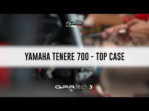 Yamaha Tenere 700 2025-2026 GPR Tech 55L Aluminum Top Case, Silver, with roof rack and mounting plate - video 1