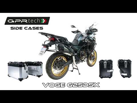 Voge 625DSX 2025-2026 GPR Tech 55L Aluminum Top Case, Silver with Mounting Plate - video 1