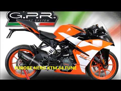 KTM Duke 125 2017-2020 Exhaust GPR Slip-on Furore Nero
