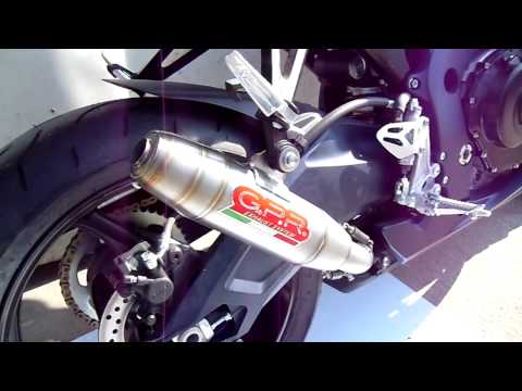 Suzuki GSXR 750 L1 L7 2011-2017 Exhaust GPR Slip-on M3 Titanium Natural