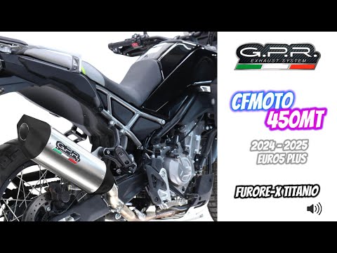 CF Moto 450 MT 2024-2026 Exhaust GPR Slip-on Furore-X Titanio