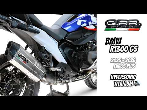 BMW R1300GS Adventure 2024-2026 Exhaust GPR Slip-on Hyper Sonic Black Titanium