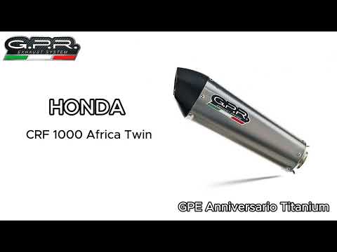 Honda CRF1000L Africa Twin 2015-2017 Exhaust GPR Slip-on Grand Prix Evo Titanium