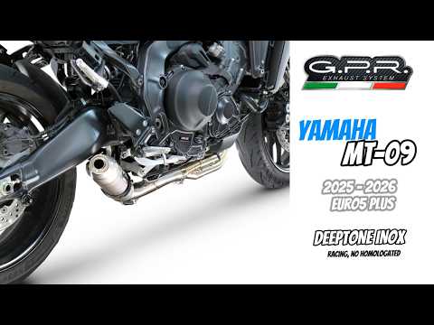 Yamaha Fj09 2025-2026 Exhaust GPR Full System Deeptone Inox - video 2