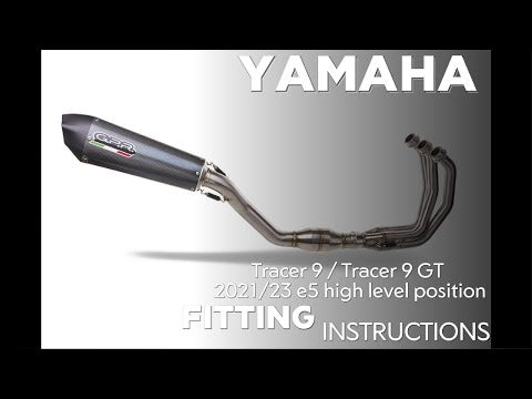 Yamaha Tracer 9 2021-2024 Exhaust GPR Full System Furore Evo4 Nero