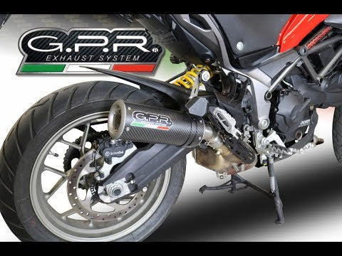 Ducati Multistrada 950 2017-2020 Exhaust GPR Mid-Line Furore Nero