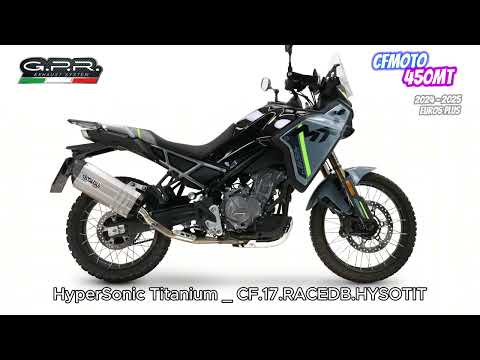 CF Moto 450 MT 2024-2026 Exhaust GPR Slip-on Hyper Sonic Titanium